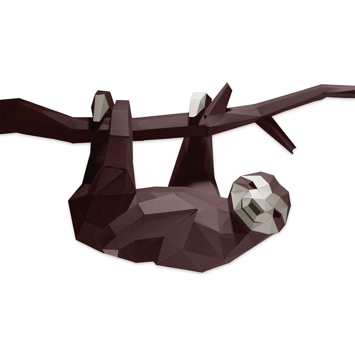 Papercraft World 3D Papercraft Wall Art DIY Kit - Hanging Sloth