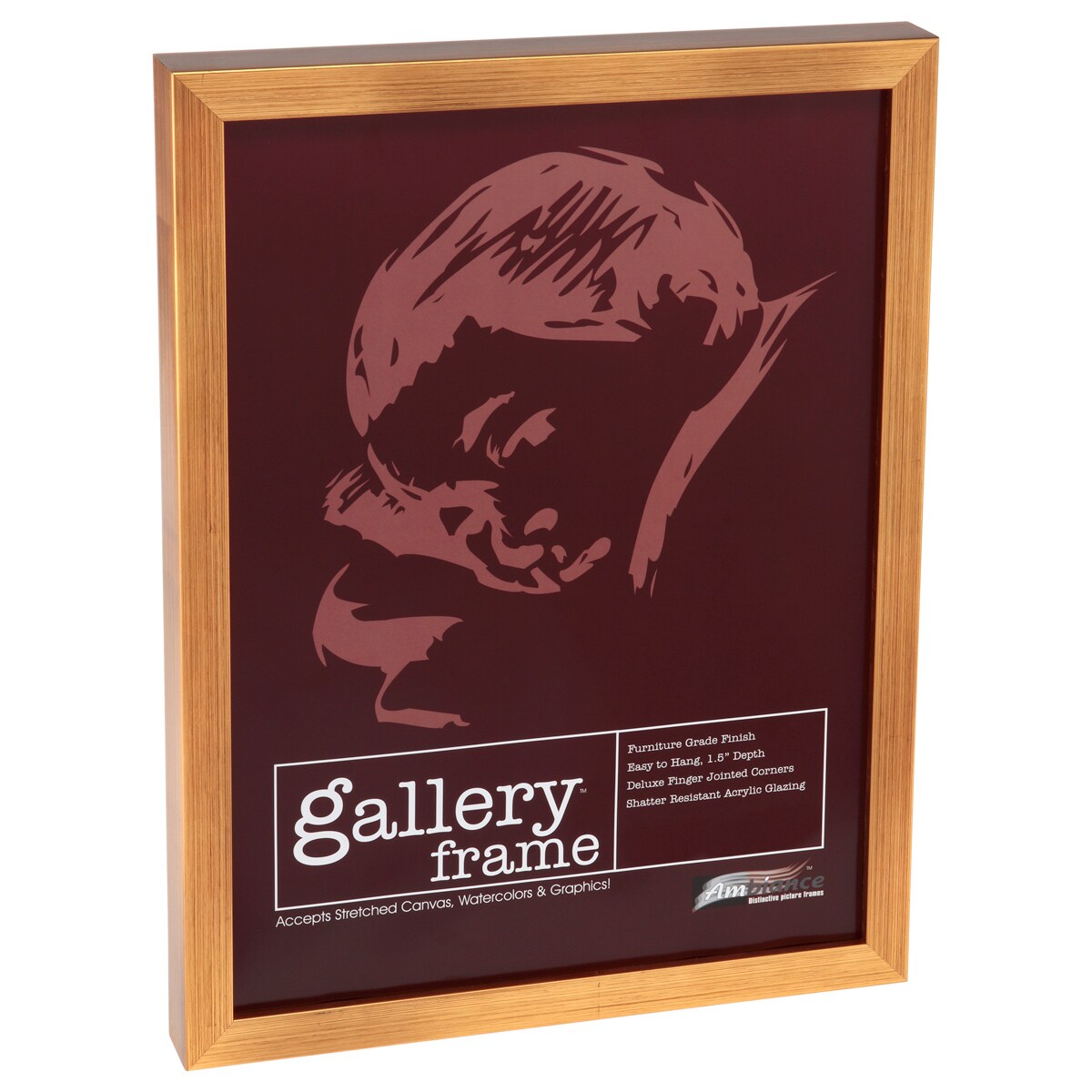 Ambiance Gallery Wood 1.5" Deep Picture Frame - Professional Quality Frames for Stretch Canvas, Artists, Display, Home Decor, & More!