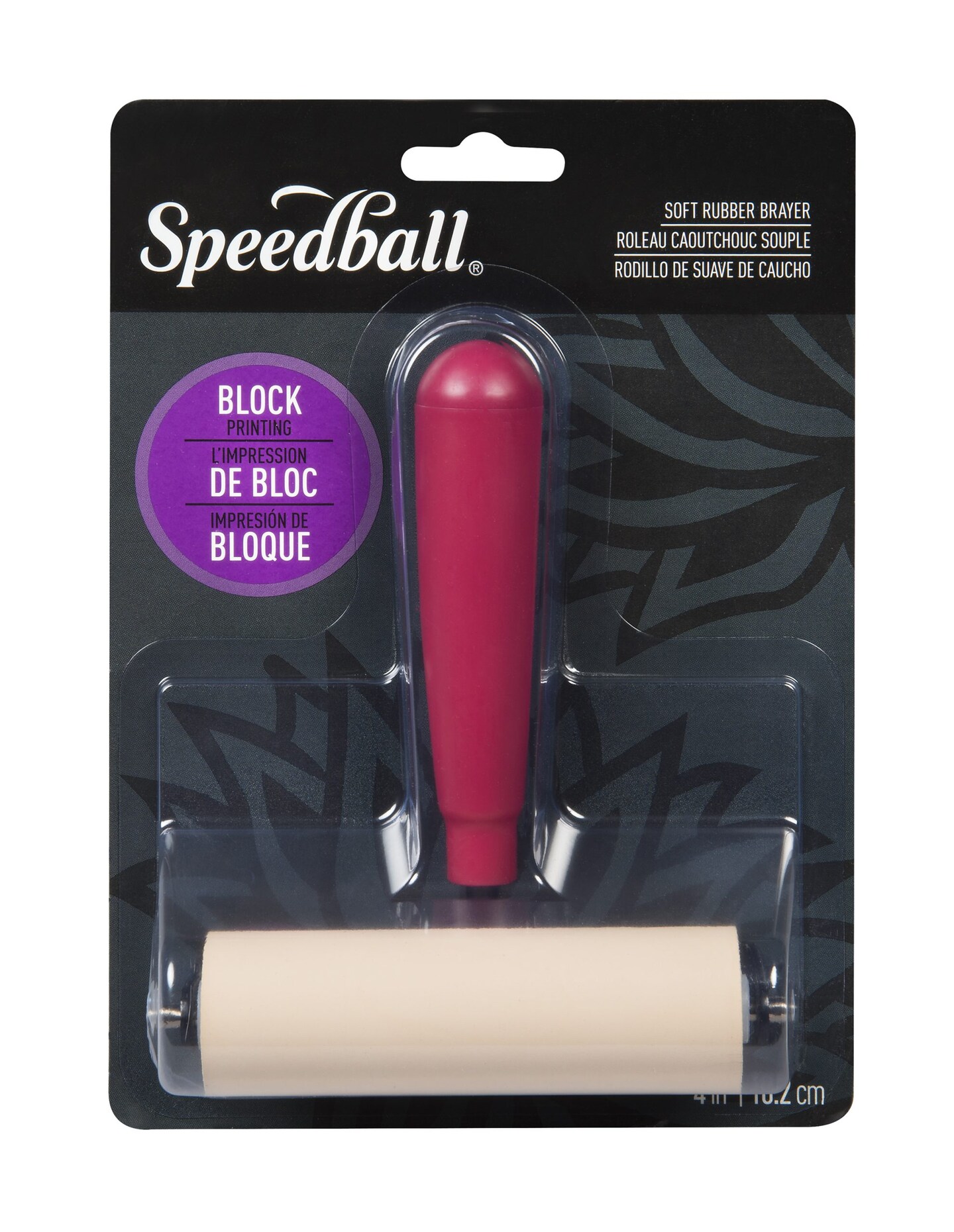 Vintage Speedball Brayer for Block Printing Roller No. 49 with Original Box