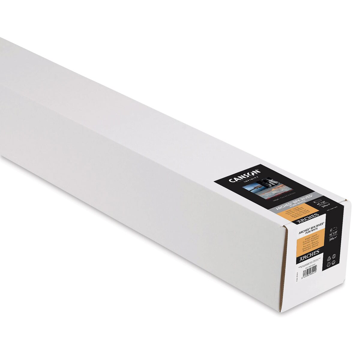 Canson Infinity Arches BFK Rives Inkjet Fine Art and Photo Paper - 44&#x22; x 50 ft, Pure White, 310 gsm, Roll