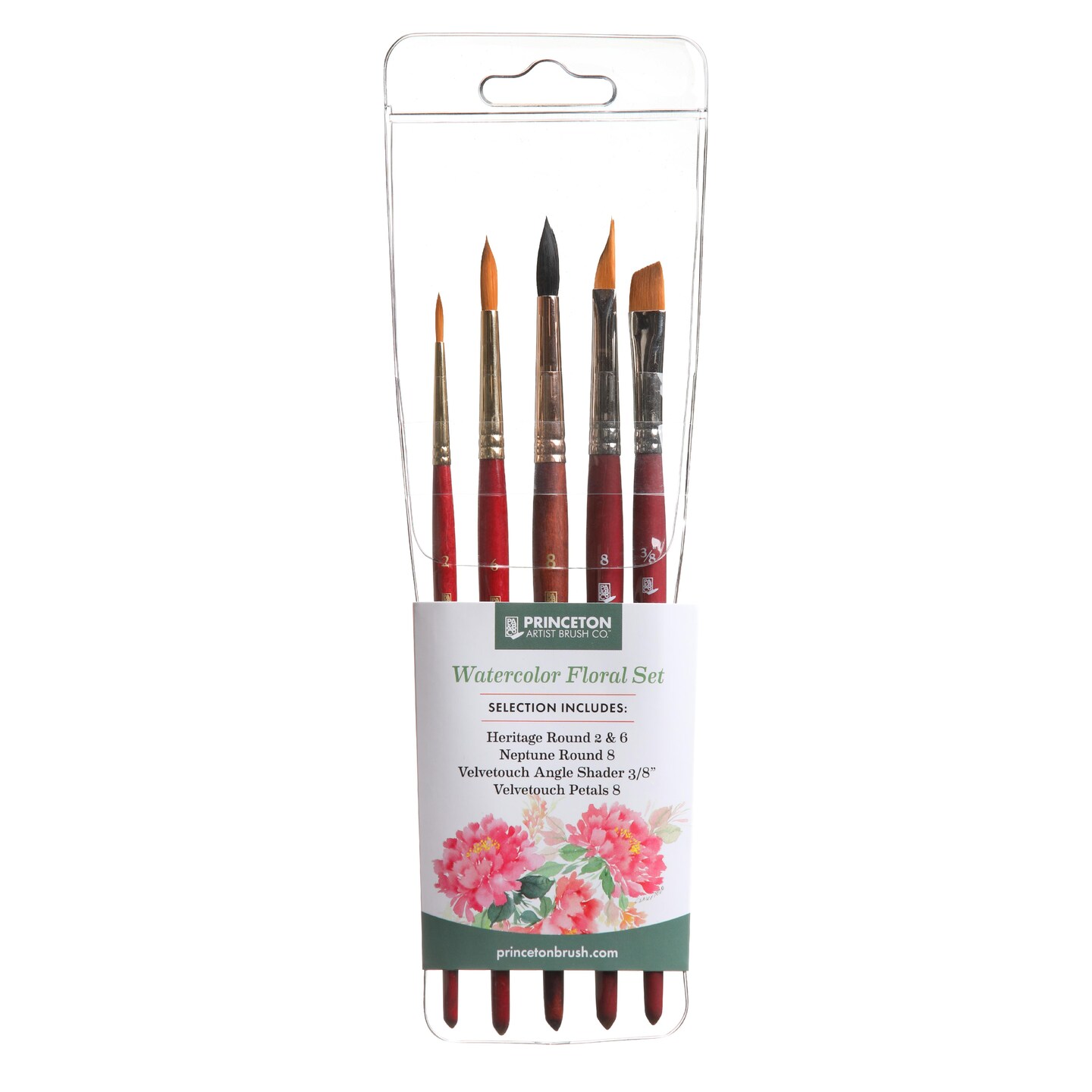 Princeton Artist Brush Co Watercolor Floral Professional 5-Brush Set