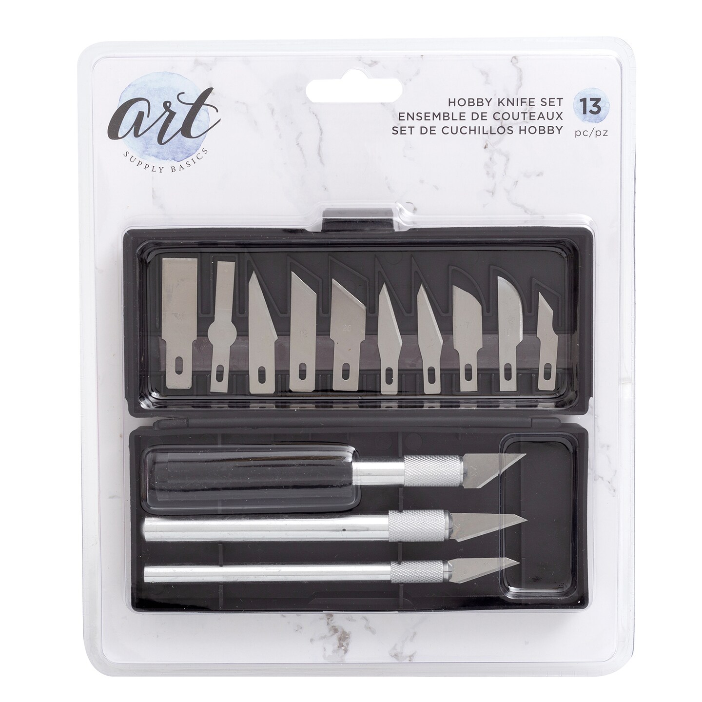 TOOL - American Crafts - ART SUPPLY BASICS - HOBBY KNIFE SET (13 PIECE)  354853