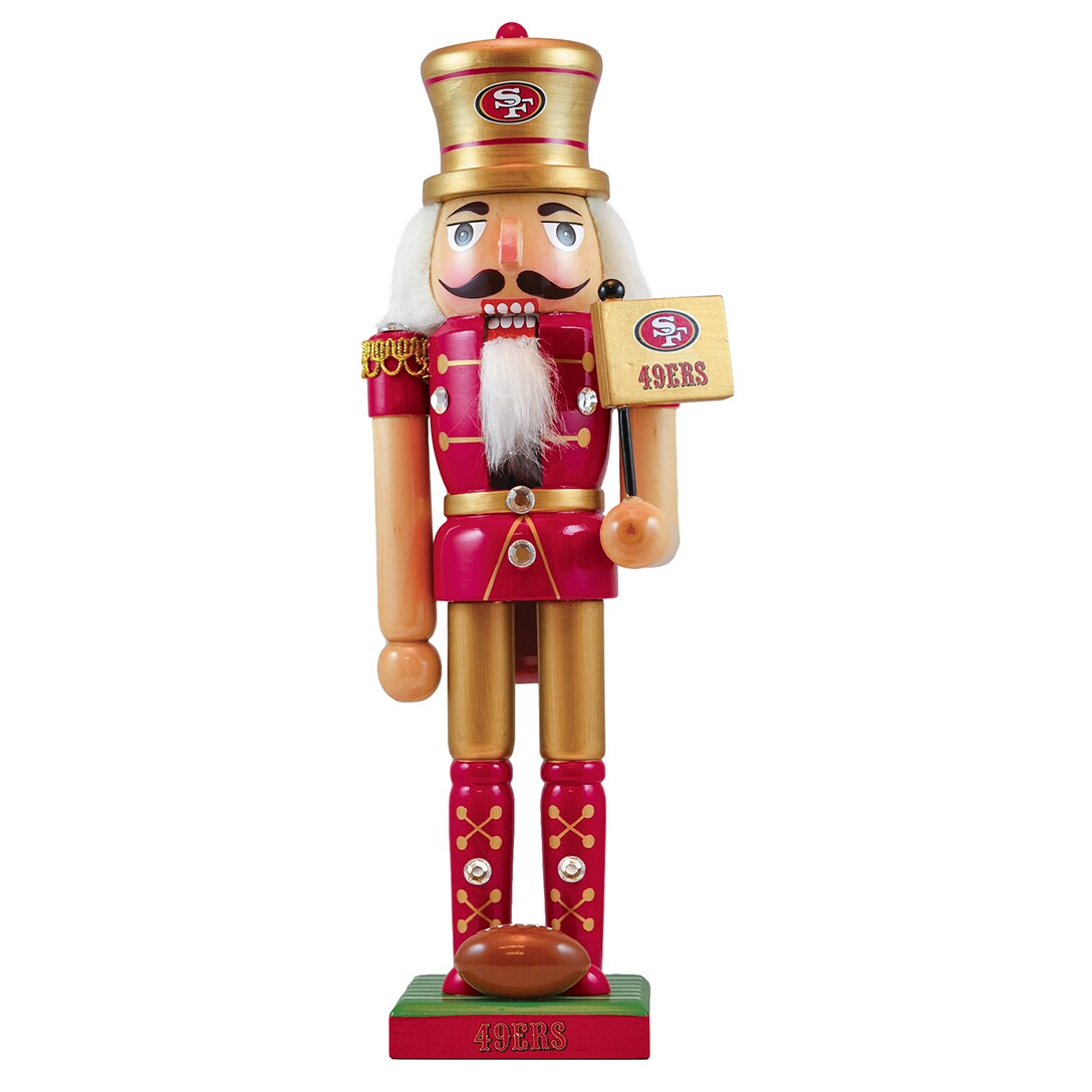 Masterpieces Game Day - NFL San Francisco 49ers - Team Painted Wood Nutcracker