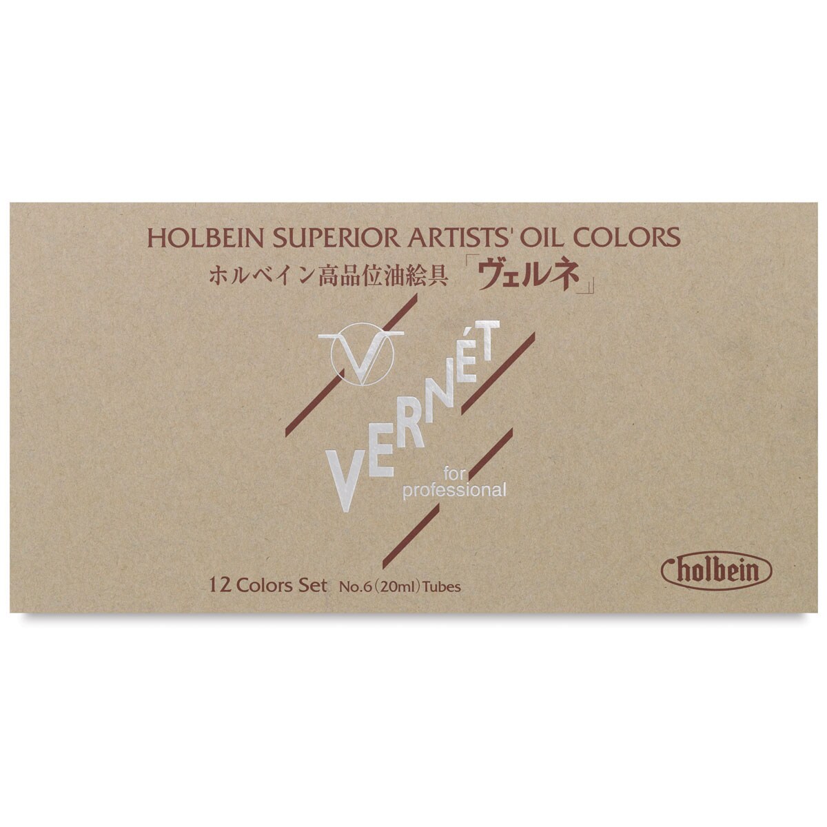 Holbein Vernét Superior Artists' Oil Colors - Set of 12, Assorted Colors, 20 ml Tubes