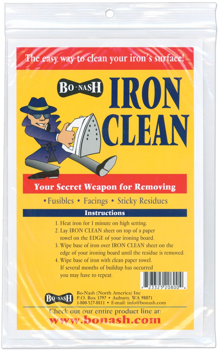 Bo-Nash Iron Clean Cleaning Cloths-10/Pkg