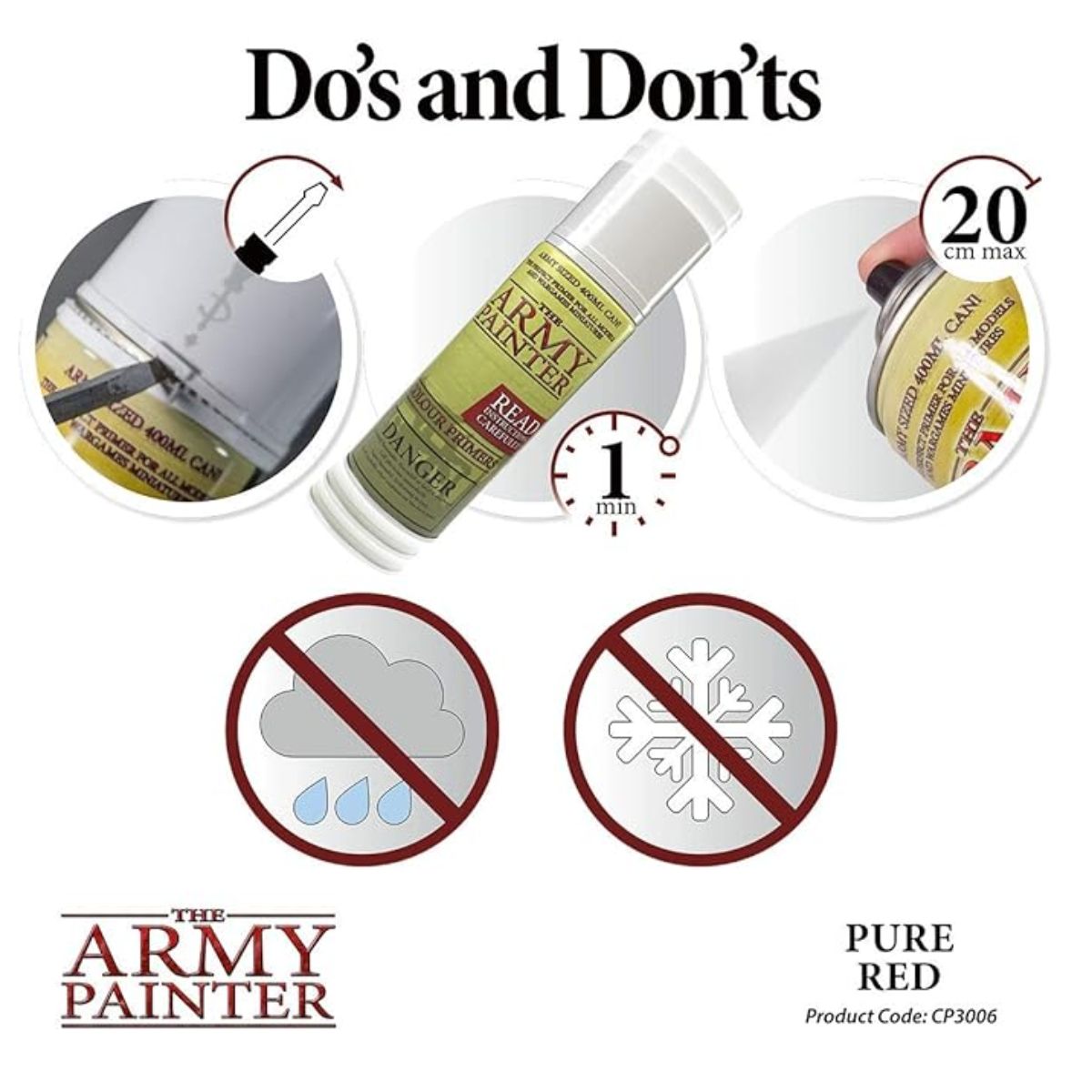 400ml Acrylic Spray Undercoat for Miniature Painting