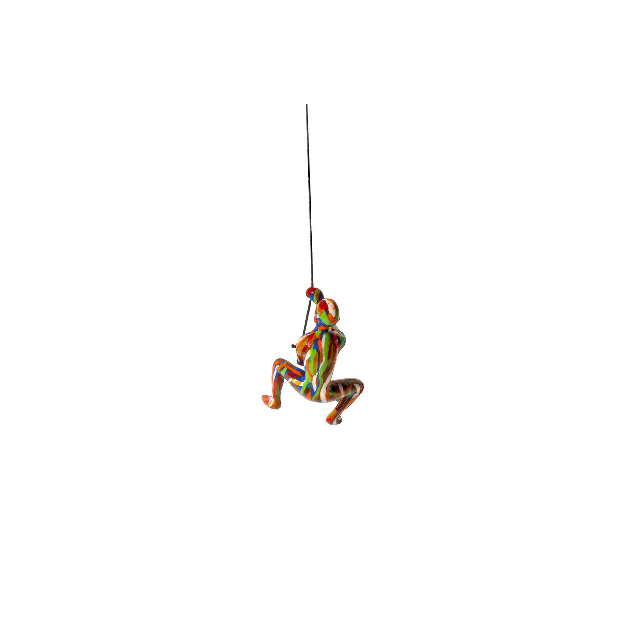 Climbing Man Wall Art Sculpture 3D Resin 3-Inch Hanging Accent