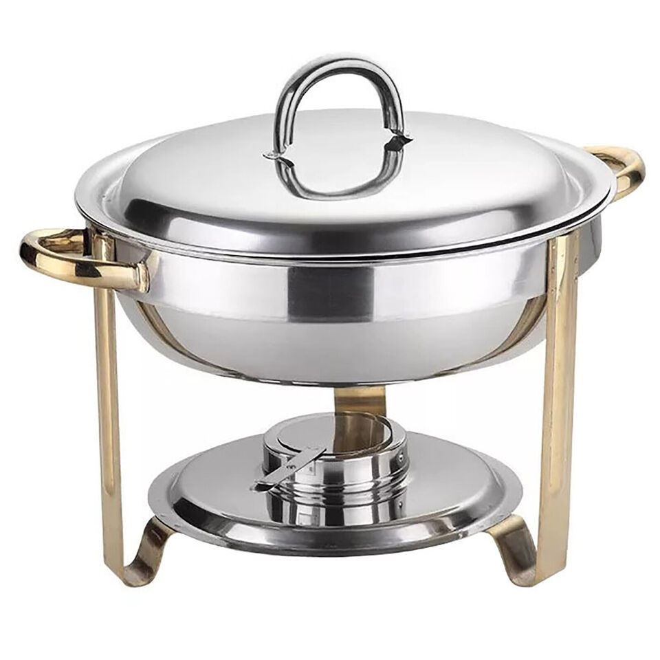 Stainless Steel Chafer Buffet Chafing Dish Set 4L Food Warmer with Lid