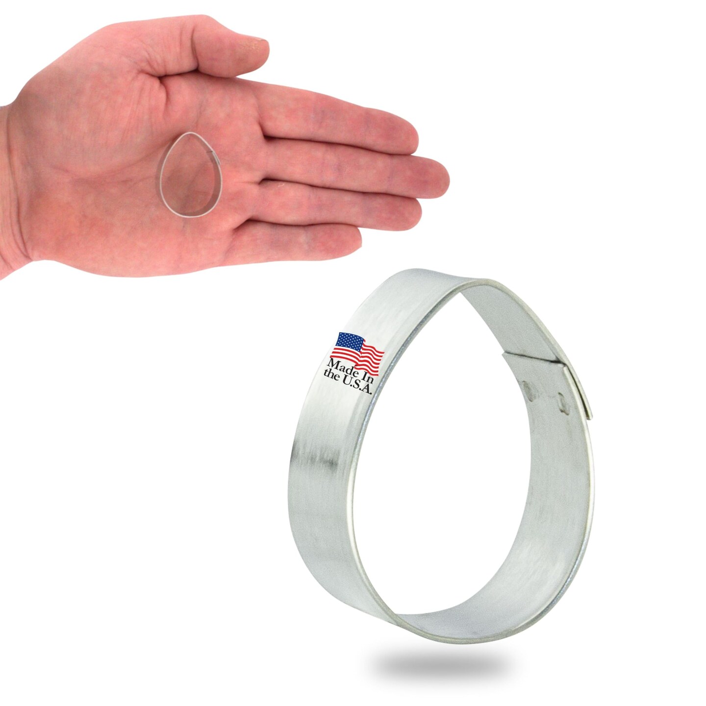 Miniature Easter Egg Cookie Cutter - Made in the USA – By CookieCutter.Com Cookie Cutters Tin Plated Steel Egg Cookie Mold (1.5 Inch)