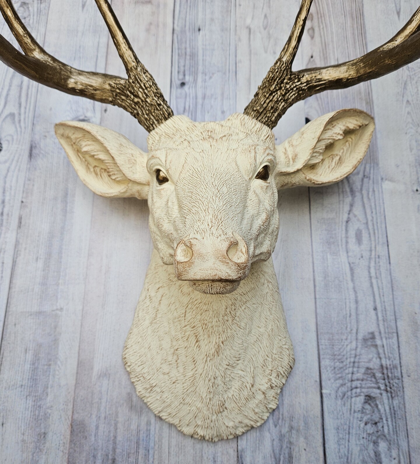 Faux Taxidermy Deer Head Wall Mount, Stag Head Wall Mount with