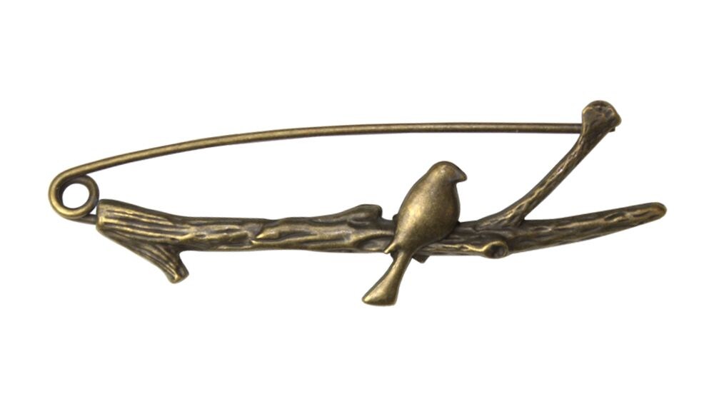 HiyaHiya Brass Bird Shawl Pin