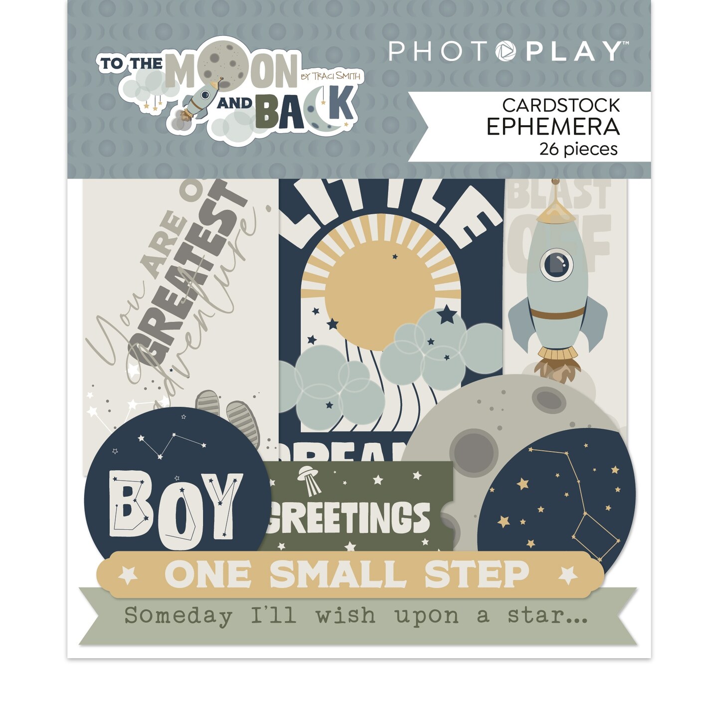 To The Moon And Back Ephemera Cardstock Die-Cuts-26/Pkg