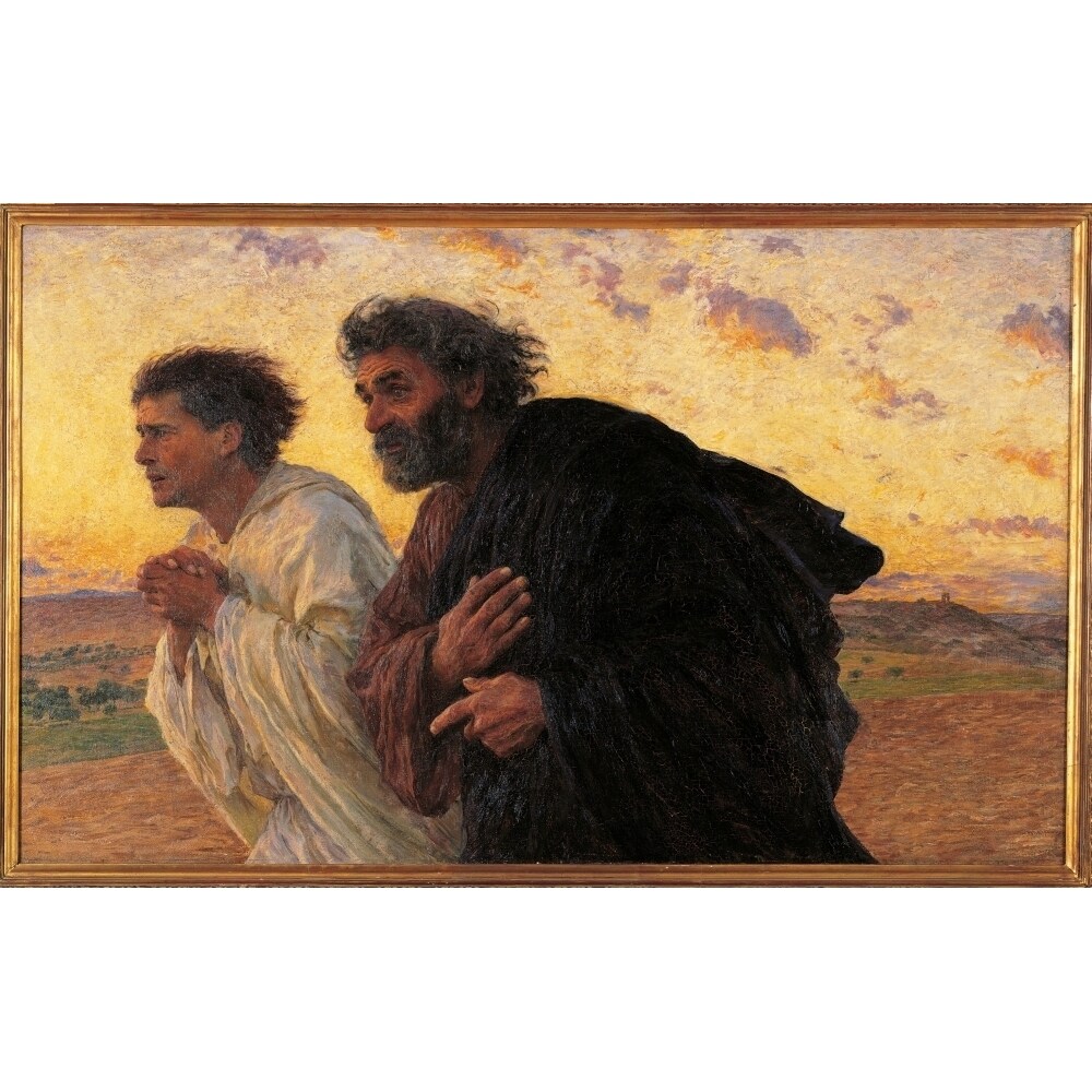 Posterazzi Disciples Peter And John Running At The Sepulchre On The Morning Of The Resurrection Poster Print