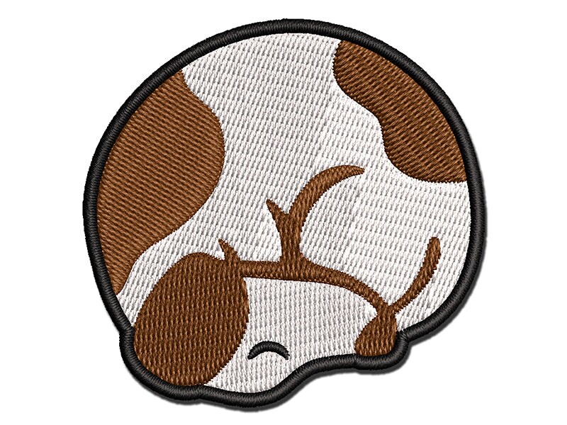 Sleeping Dog Curled Up Ball Multi-Color Embroidered Iron-On or Hook &#x26; Loop Patch Applique