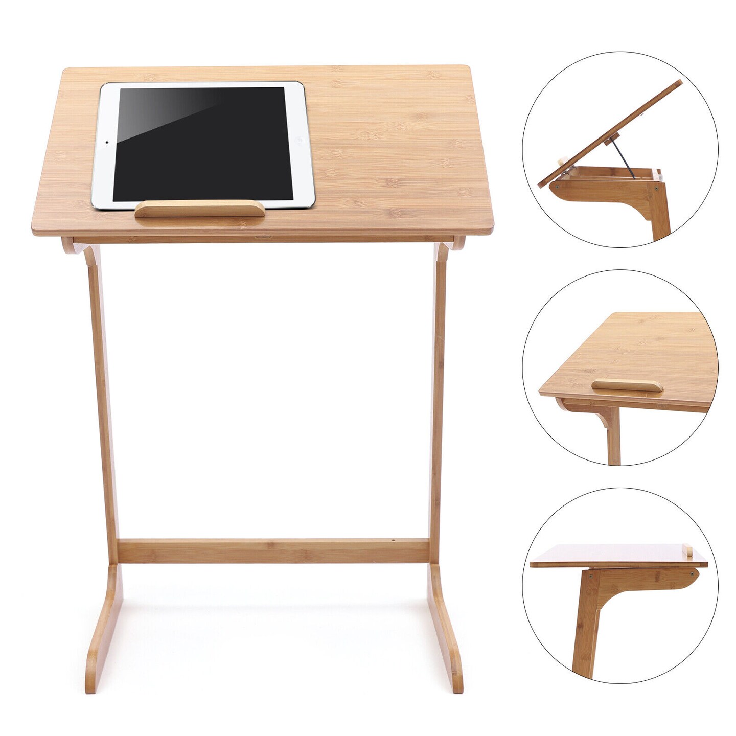 Kitcheniva Adjustable Laptop Desk C Shape Bed Side End Table