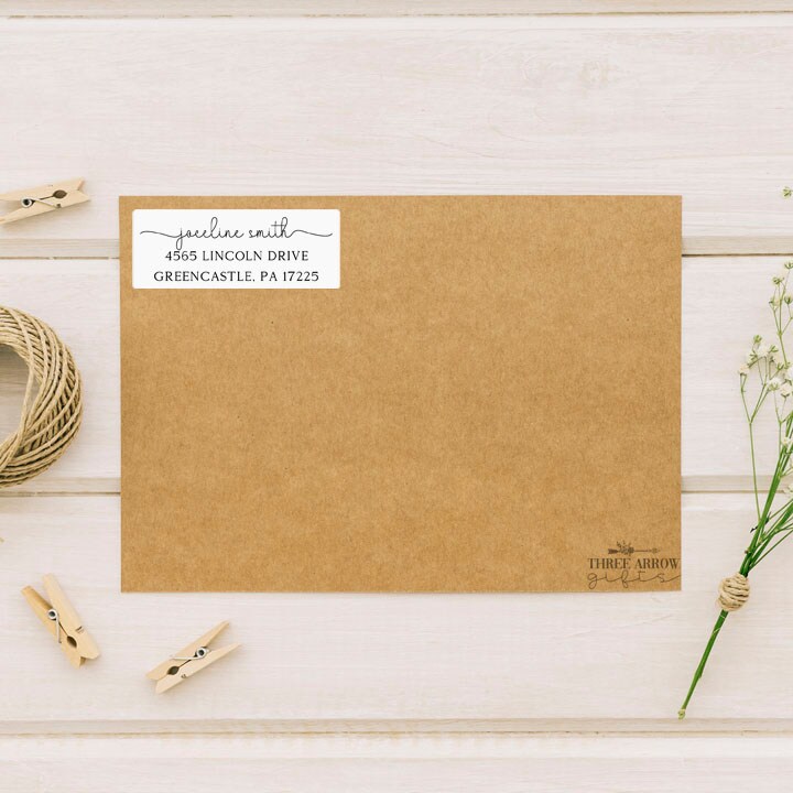 Galloping Chestnut Horse Return Address Label