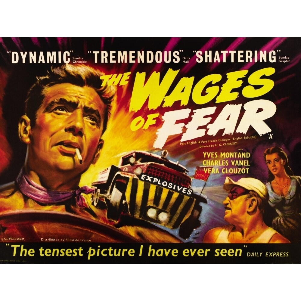 Posterazzi The Wages Of Fear Movie Poster Masterprint