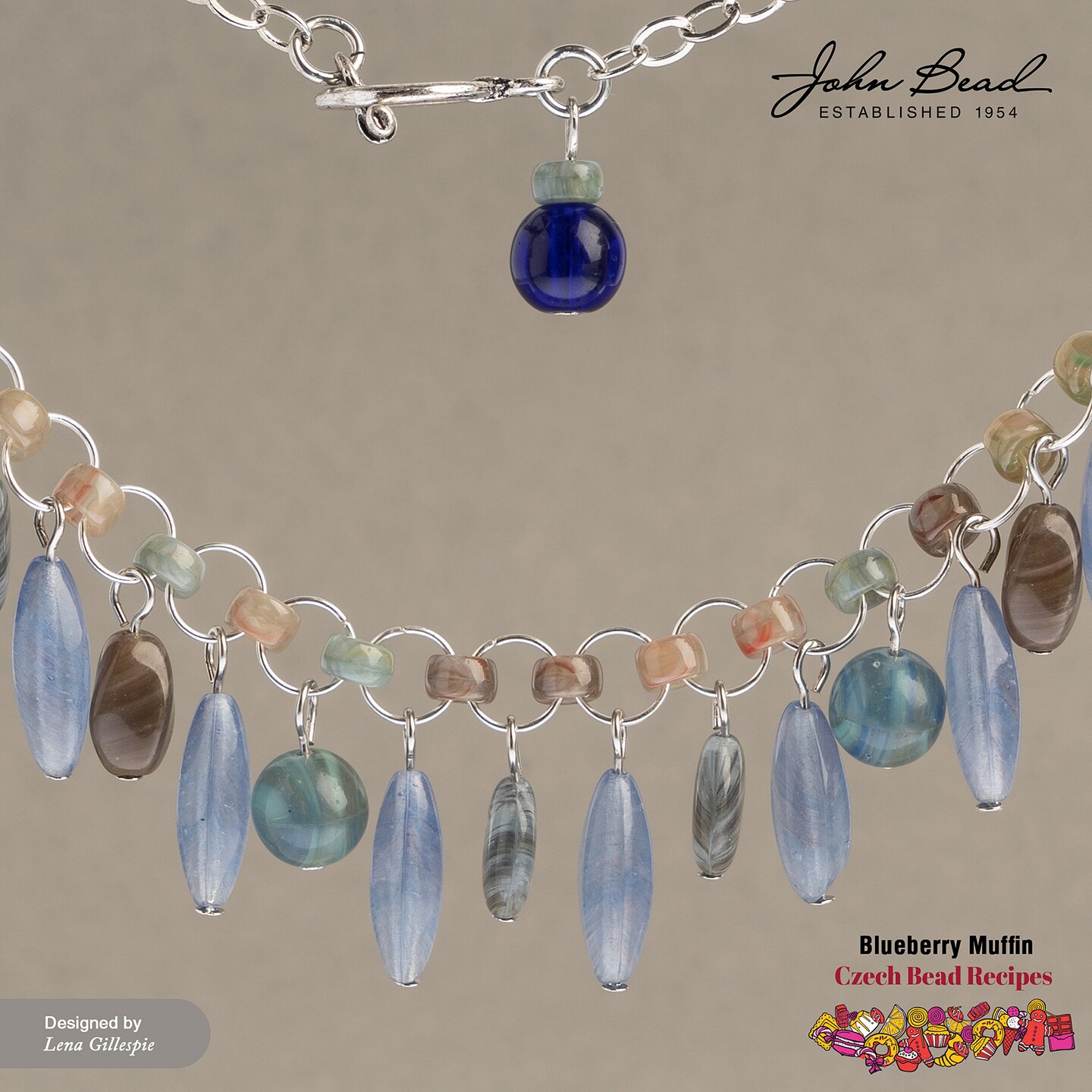 John Bead Recipe Box Czech Glass Beads Kit