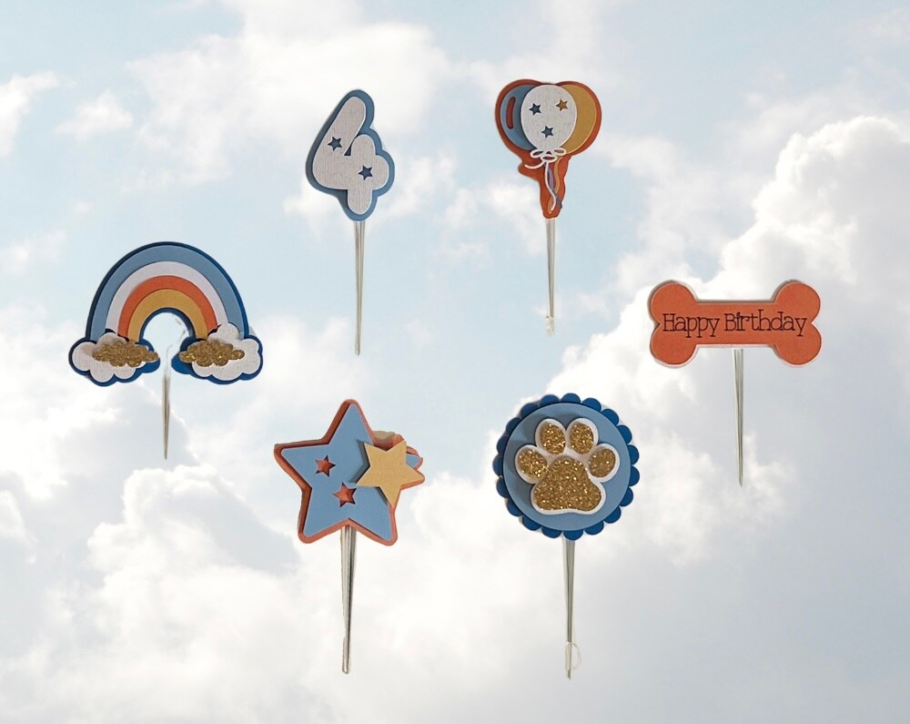 Custom Bluey Inspired Cupcake Toppers, Bluey Birthday, Bluey Party