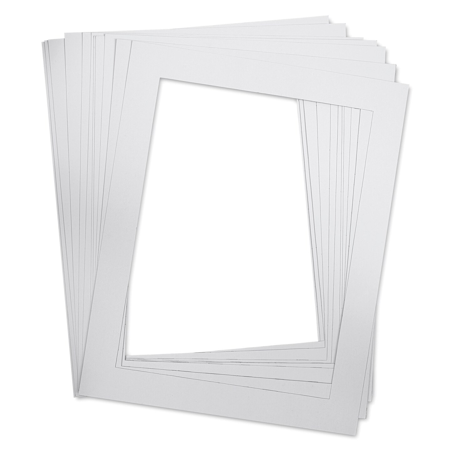 Pre-Cut Mat Frames - White, 22&#x22; x 28&#x22; (18&#x22; x 24&#x22; Artwork Size), Pkg of 12