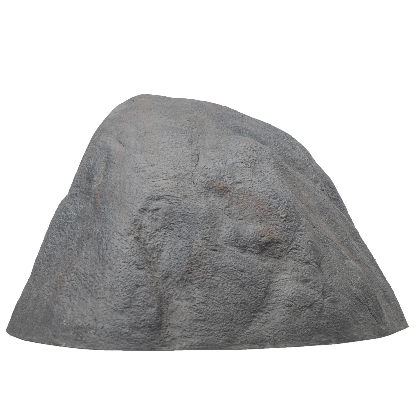 Decorative Outdoor Weather-Resistant Artistic Artificial Faux Stone Rock, Garden Patio Granite Grey Fiberglass Stone