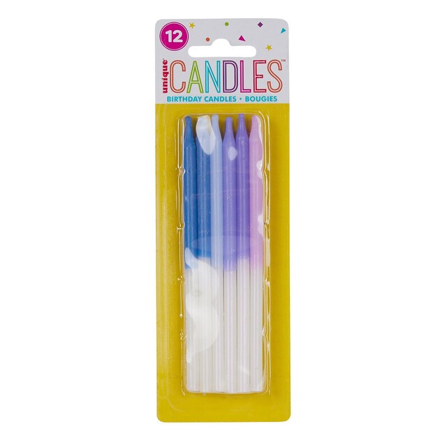 Assorted Iridescent Metallic Dipped Birthday Candles | Michaels