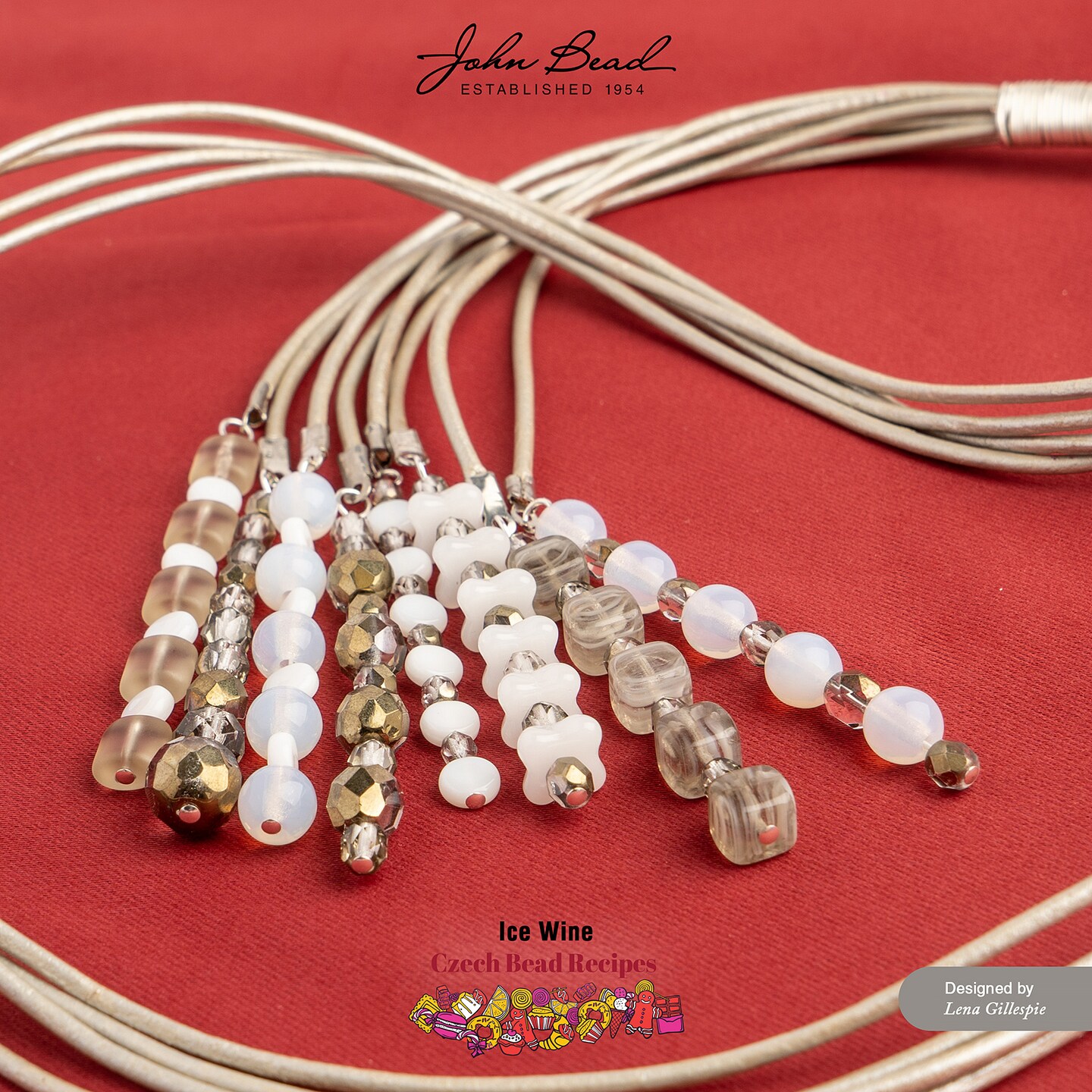 John Bead Recipe Box Czech Glass Beads Kit