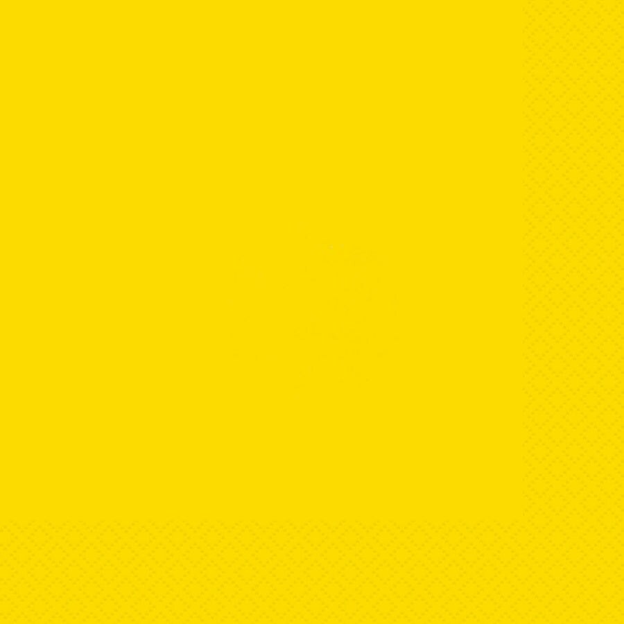 Neon Yellow Solid Luncheon Napkins, 20ct