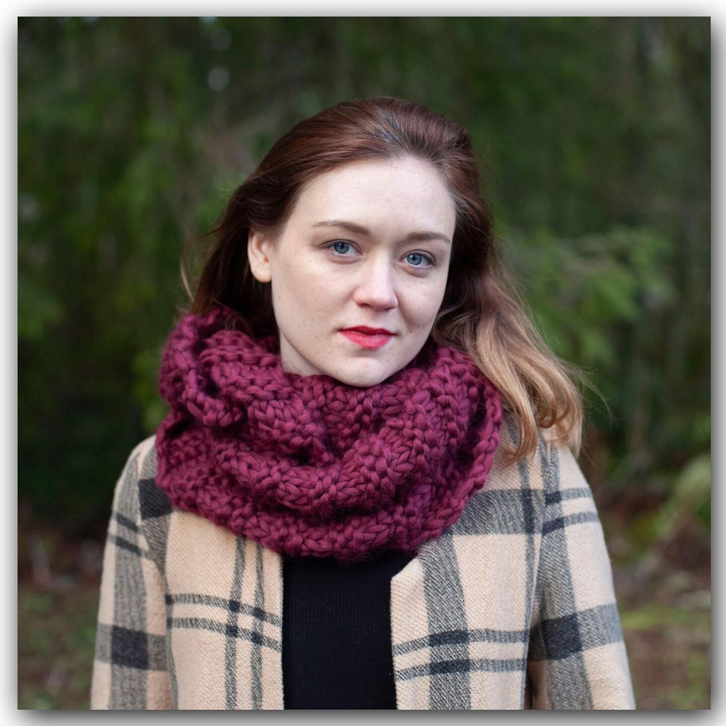 Merino Cowl Knitting Kit: Soft and Thick #7 Weight Jumbo Yarn, Knitting Needles and Pattern. Beginner. Everything Included, Great for Gifts