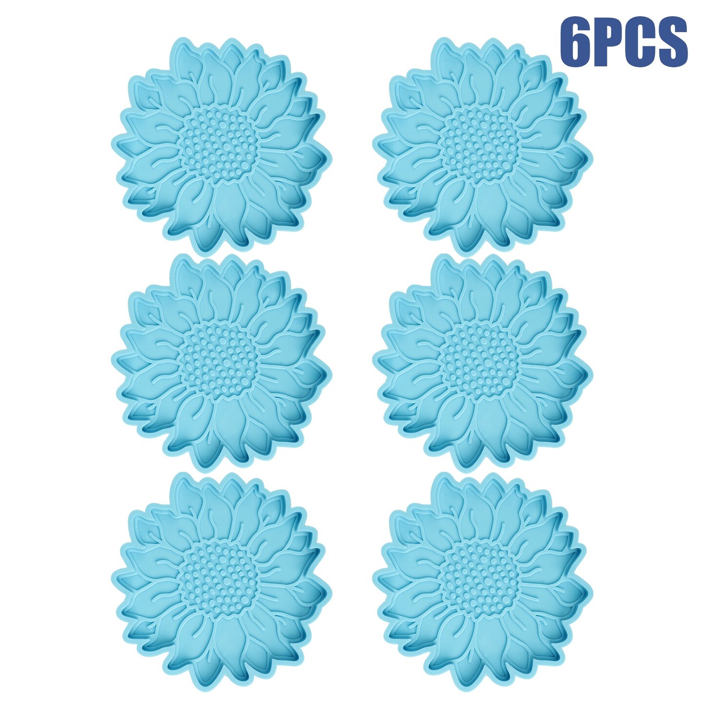 Silicone Sunflower Coaster Resin Mold Epoxy Casting Making Mould DIY Craft Tool