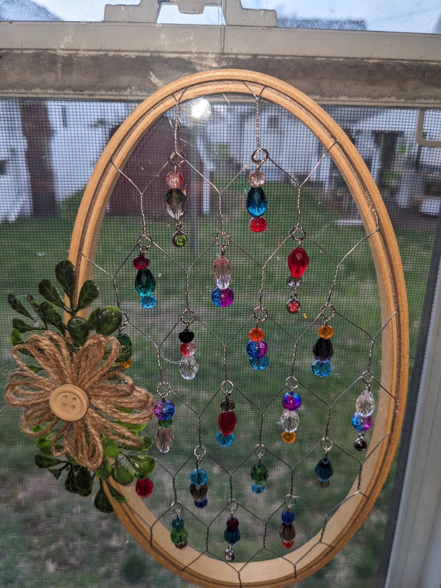 product name is Glass Bead Suncatcher