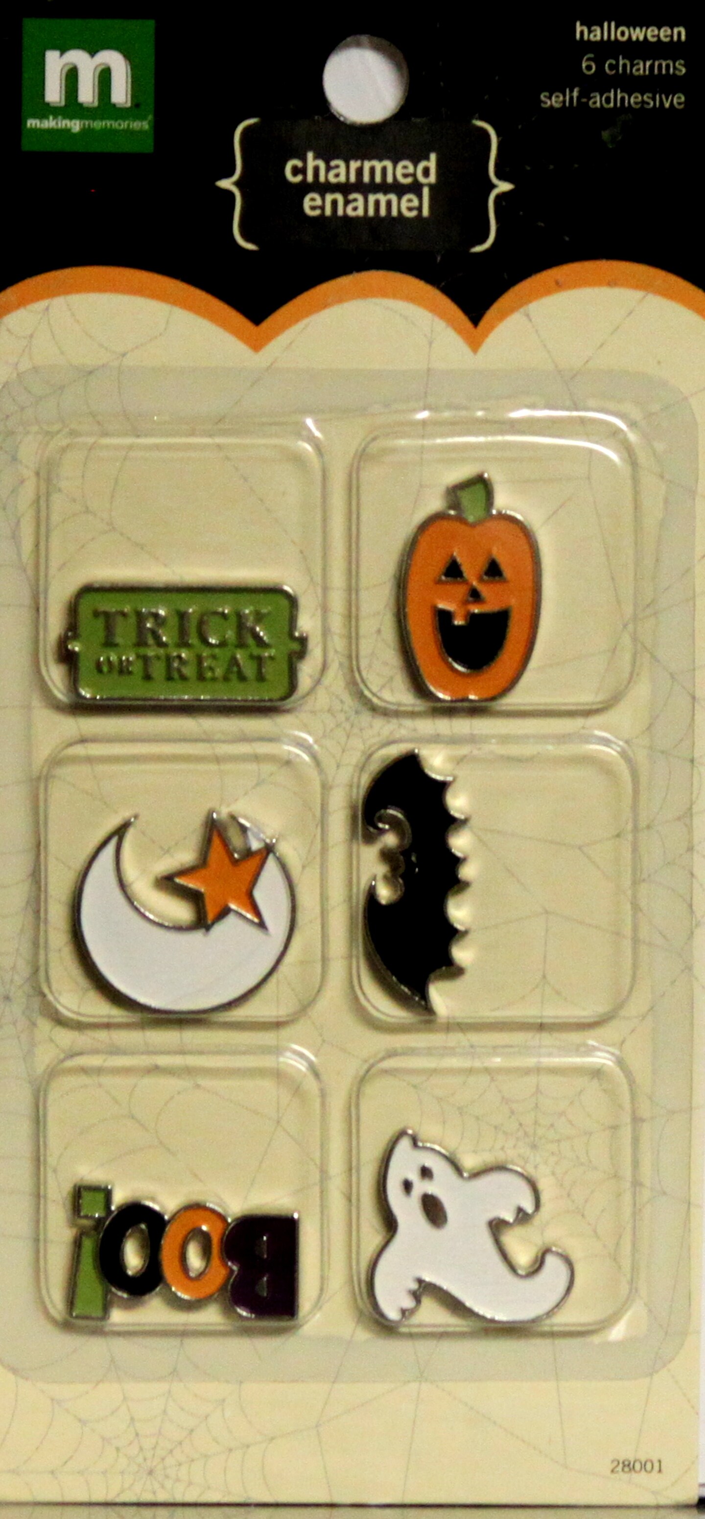 Making Memories Metal Halloween Charmed Enamel Embellishments