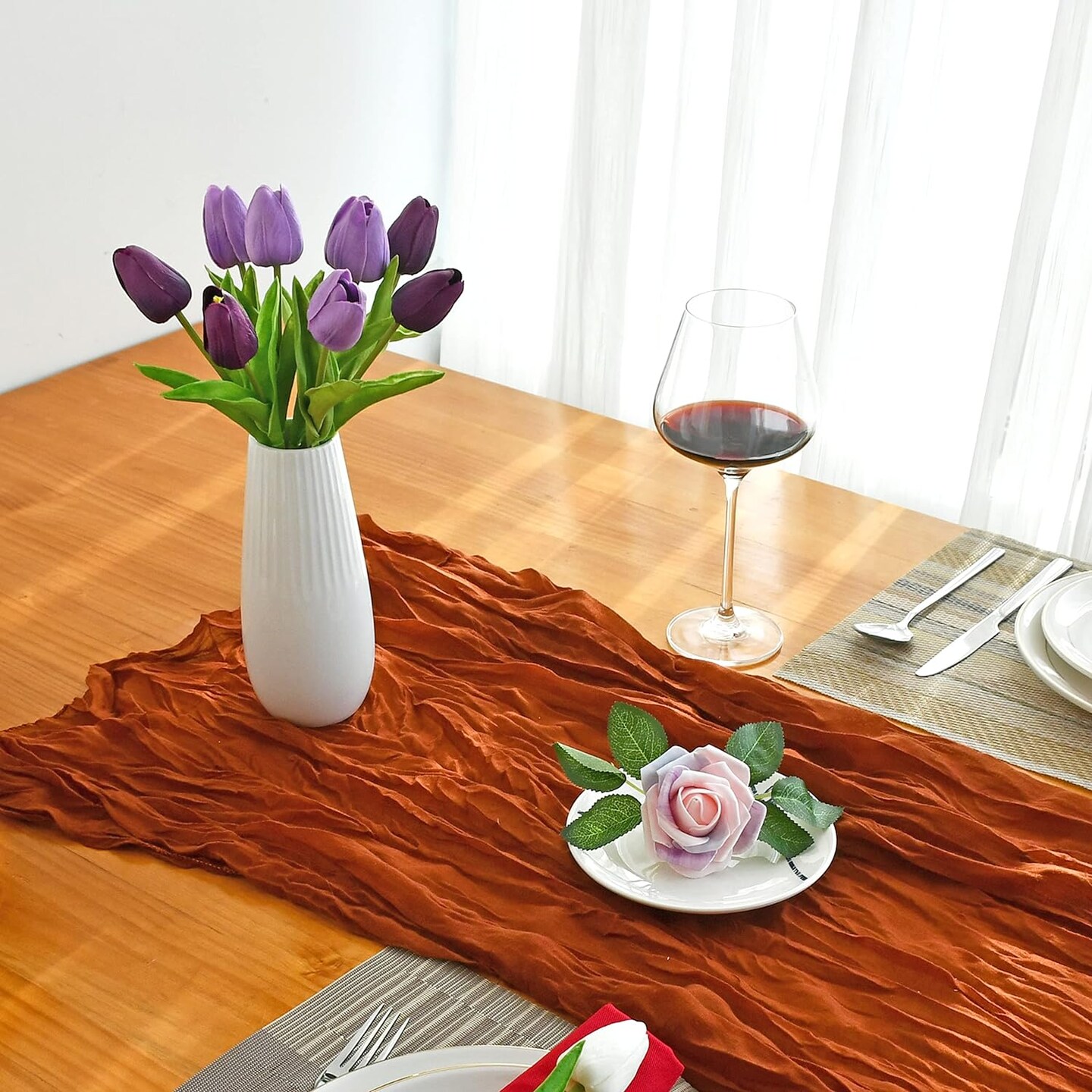 Silk Tulip Bouquet: 20pcs for Mother's Day, Easter, Valentine's, and More