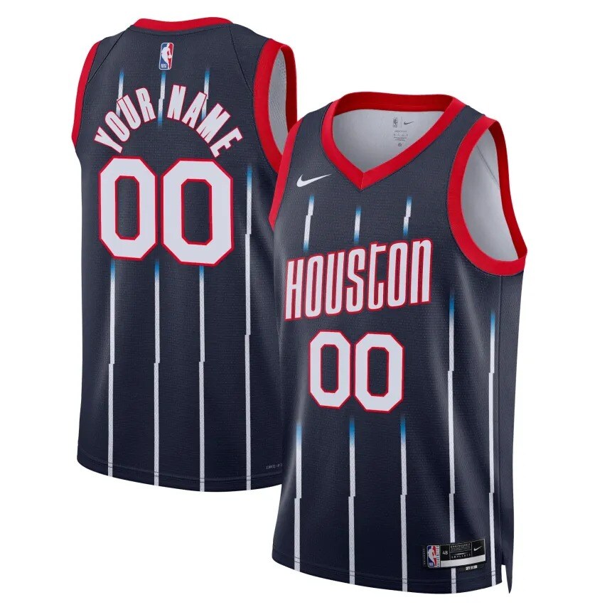 Houston Rockets Unisex 2022 23 Swingman Custom Jersey City Edition Navy MakerPlace by Michaels