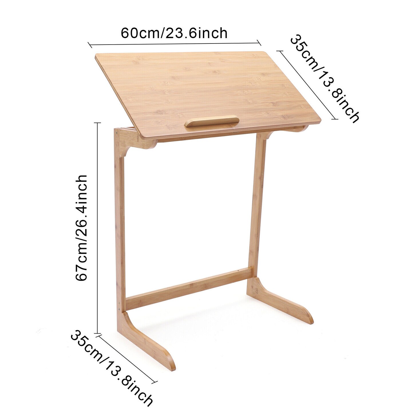 Kitcheniva Adjustable Laptop Desk C Shape Bed Side End Table