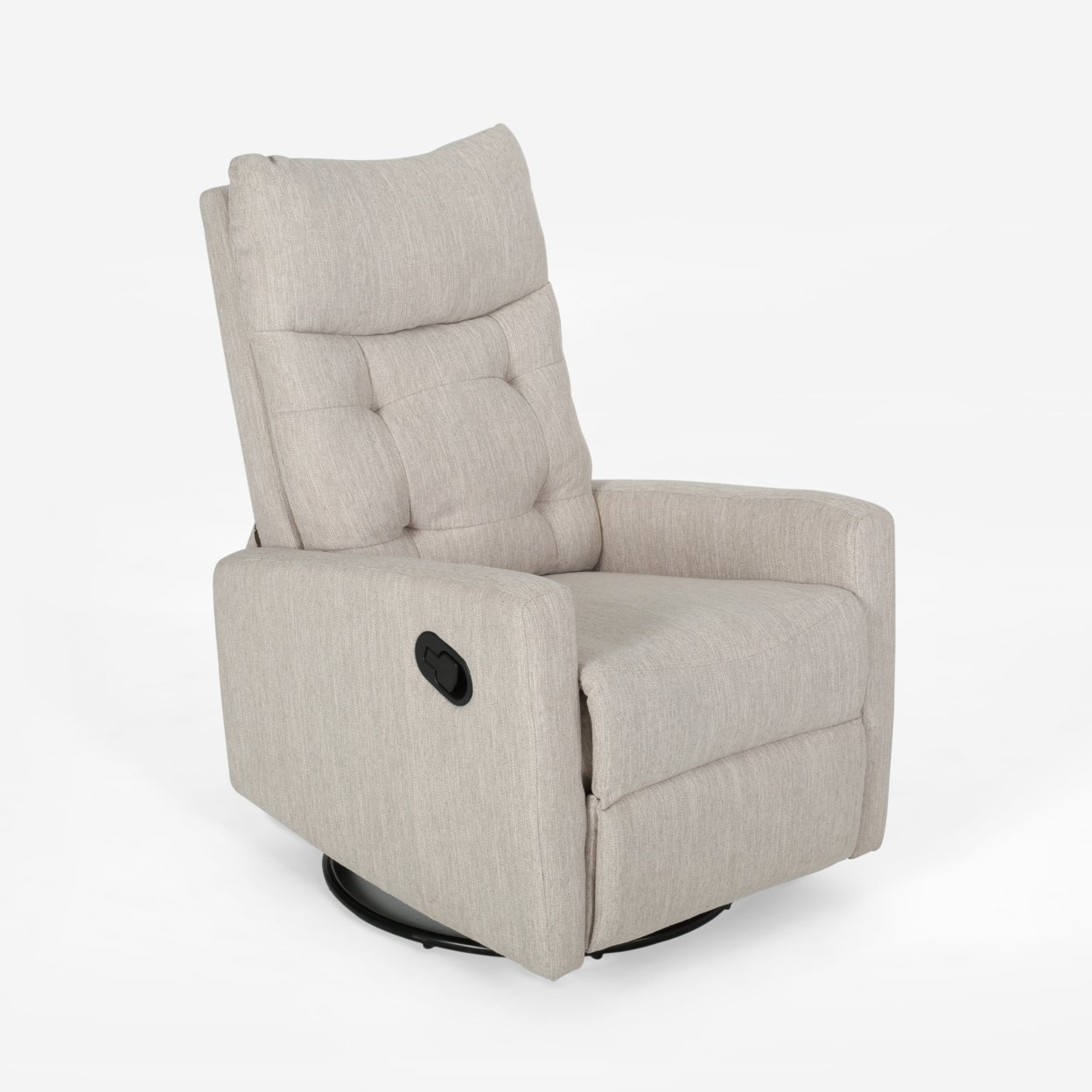 GDF Studio Ishtar Contemporary Glider Swivel Push Back Nursery Recliner