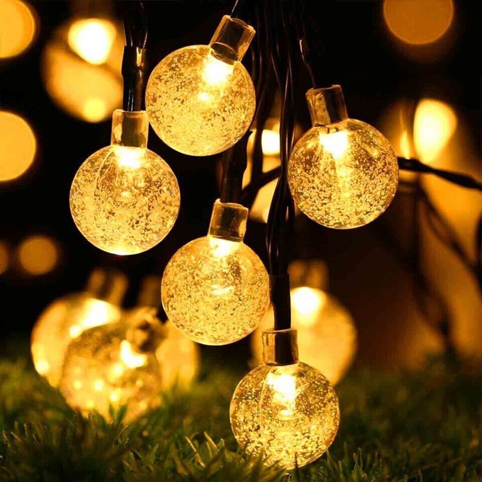 23Ft 50 LED Outdoor Solar Powered String Lights for Patio Yard Porch Party Decor