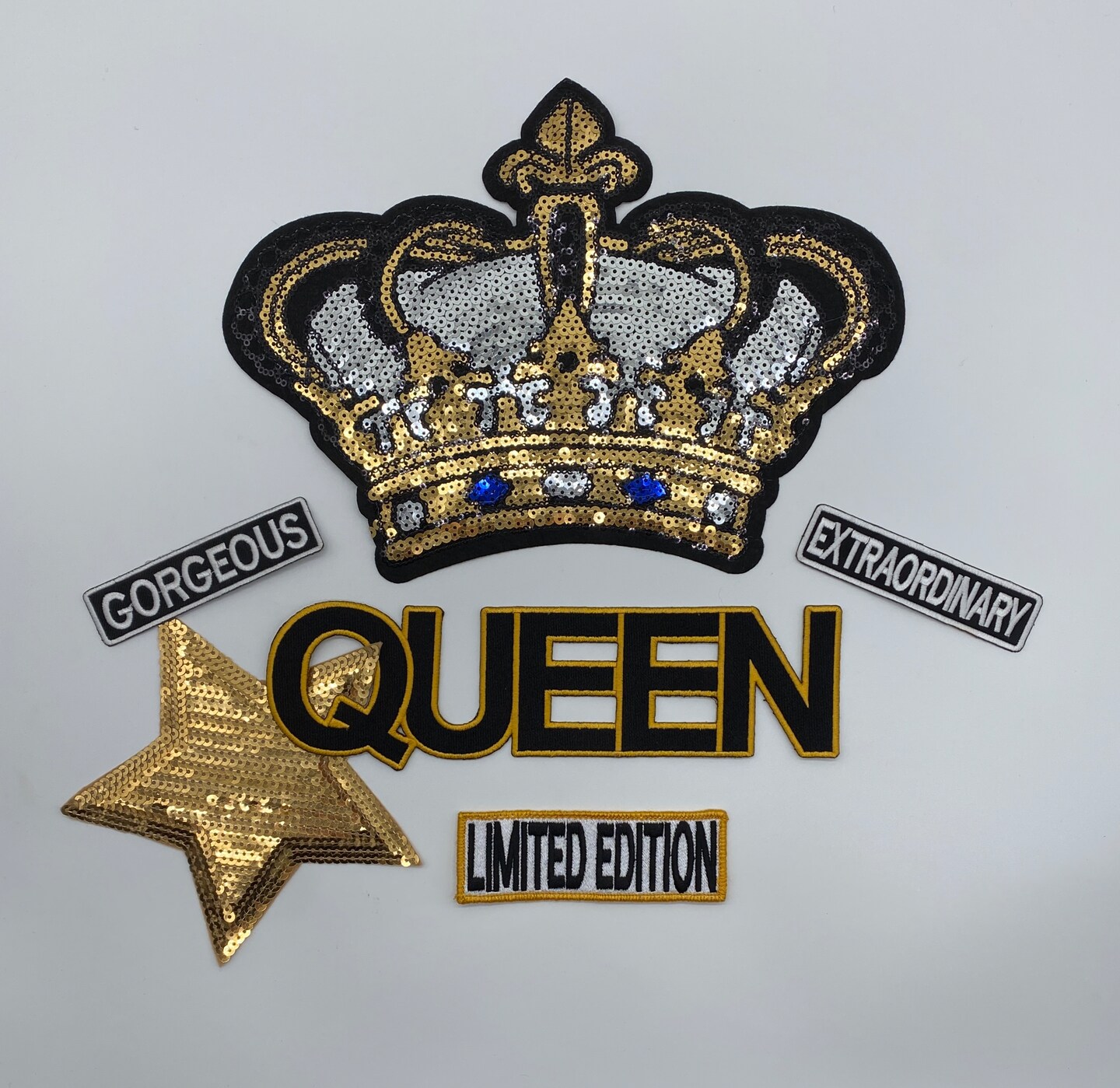 Crowned Queen patch set