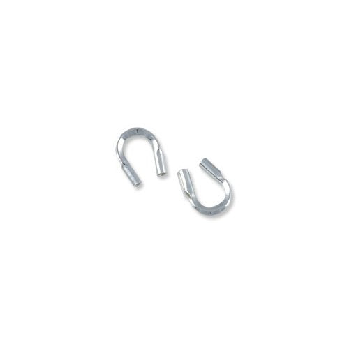 Wire Protector Guard .50mm Hole .925 Sterling Silver (10-Pcs)