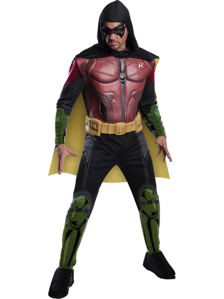 Adult Mens Batman DC Comics Arkham City Origins Asylum Muscle Robin Costume
