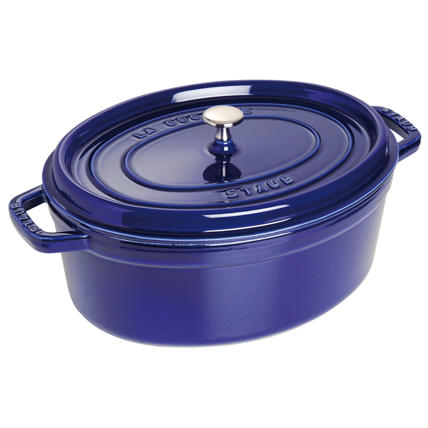 STAUB Cast Iron Oval Cocotte, Dutch Oven, 5.75-quart, serves 5-6, Made in France