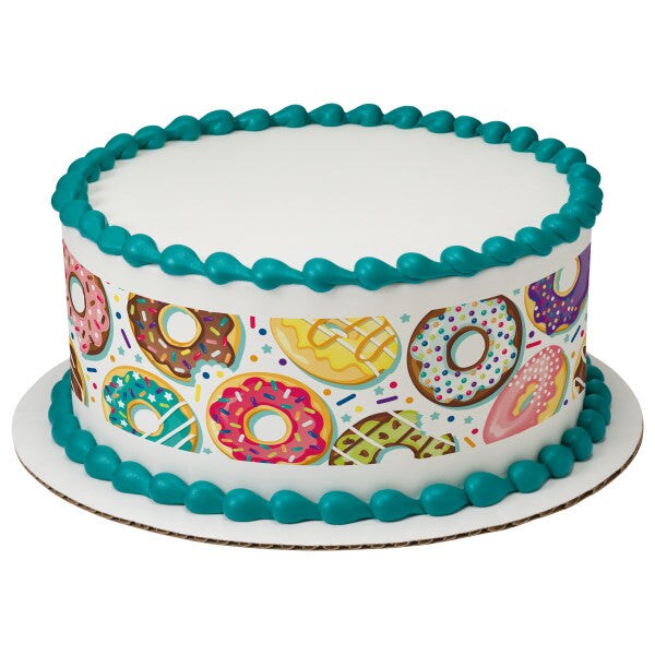 Donuts Edible Cake Topper Image Strips