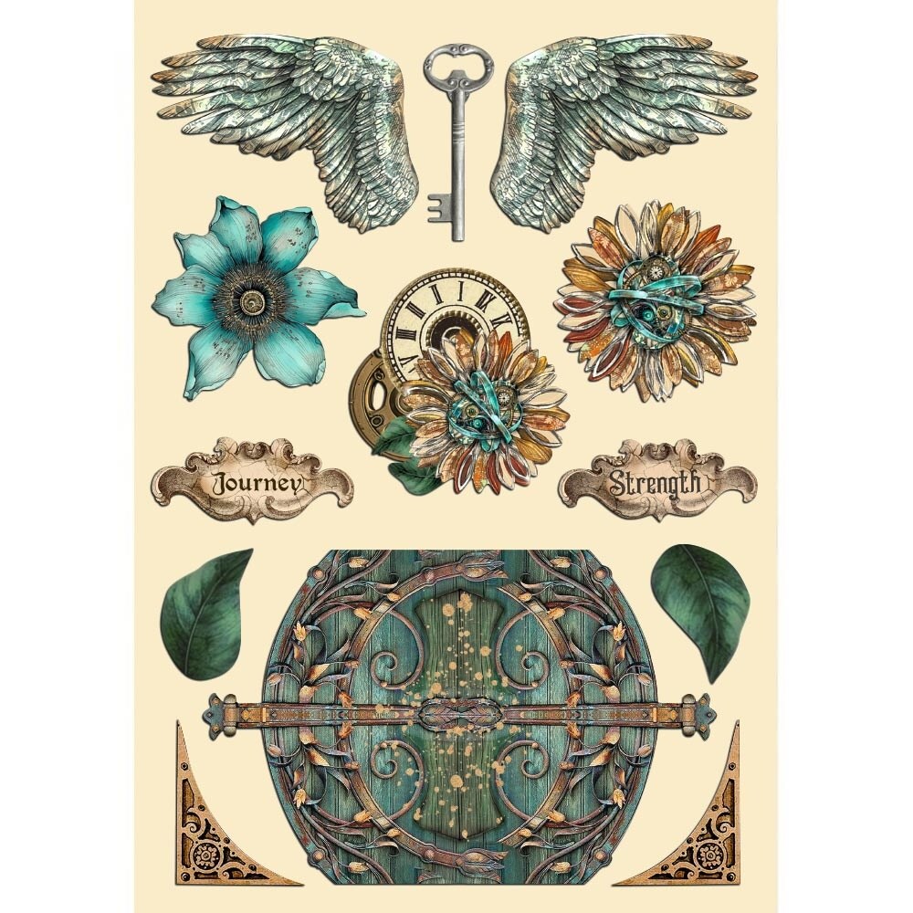 Stamperia Colored Wooden Shapes A5-Sir Vagabond In Fantasy World