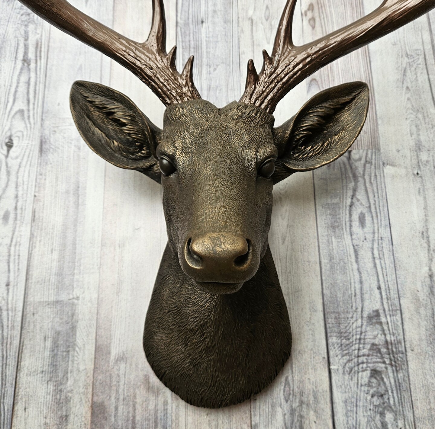 Faux Taxidermy Deer Head Wall Decor, Stag Head Wall Mount | MakerPlace ...