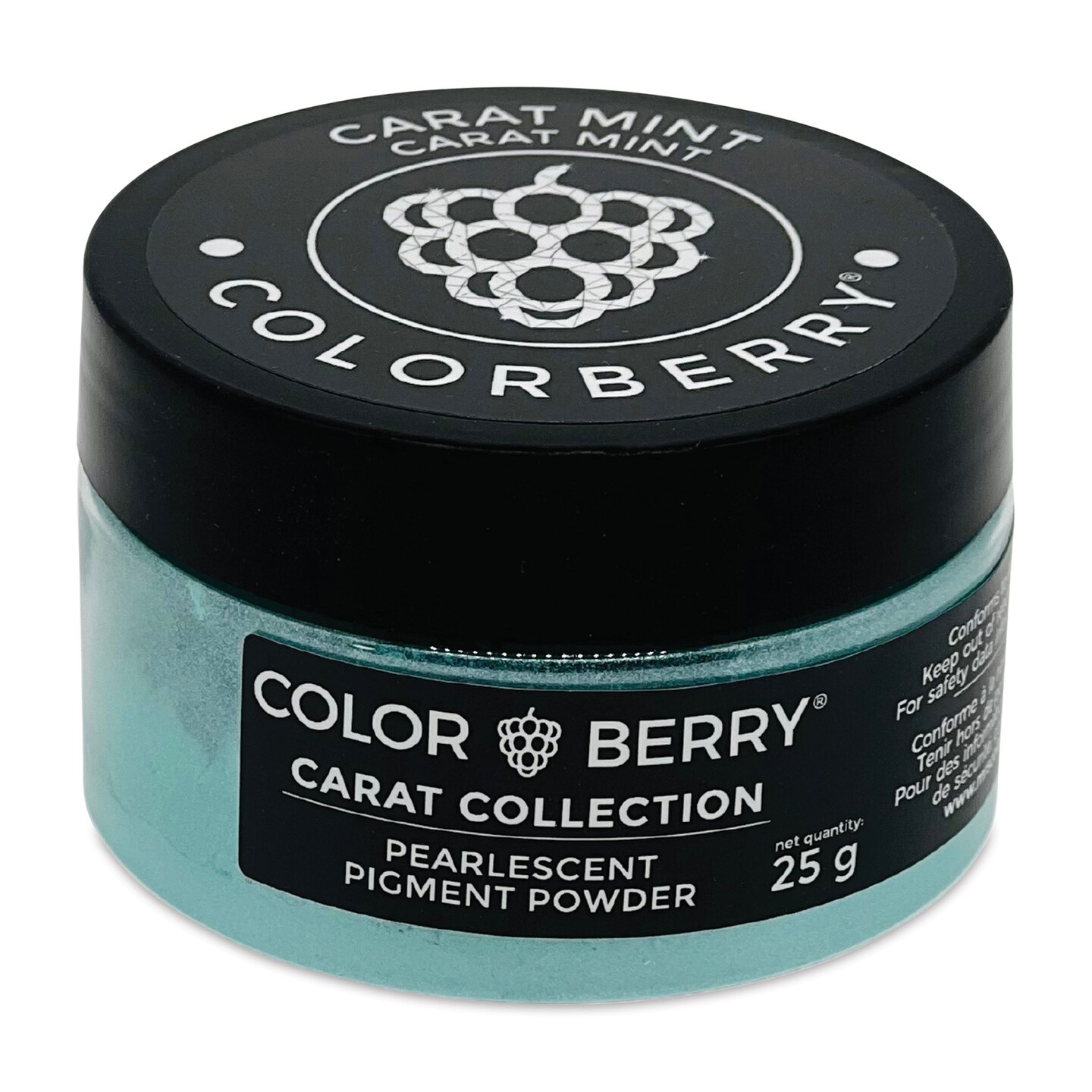 Colorberry Carat Collection Dry Resin Pigment - Mint, 25 g, Jar