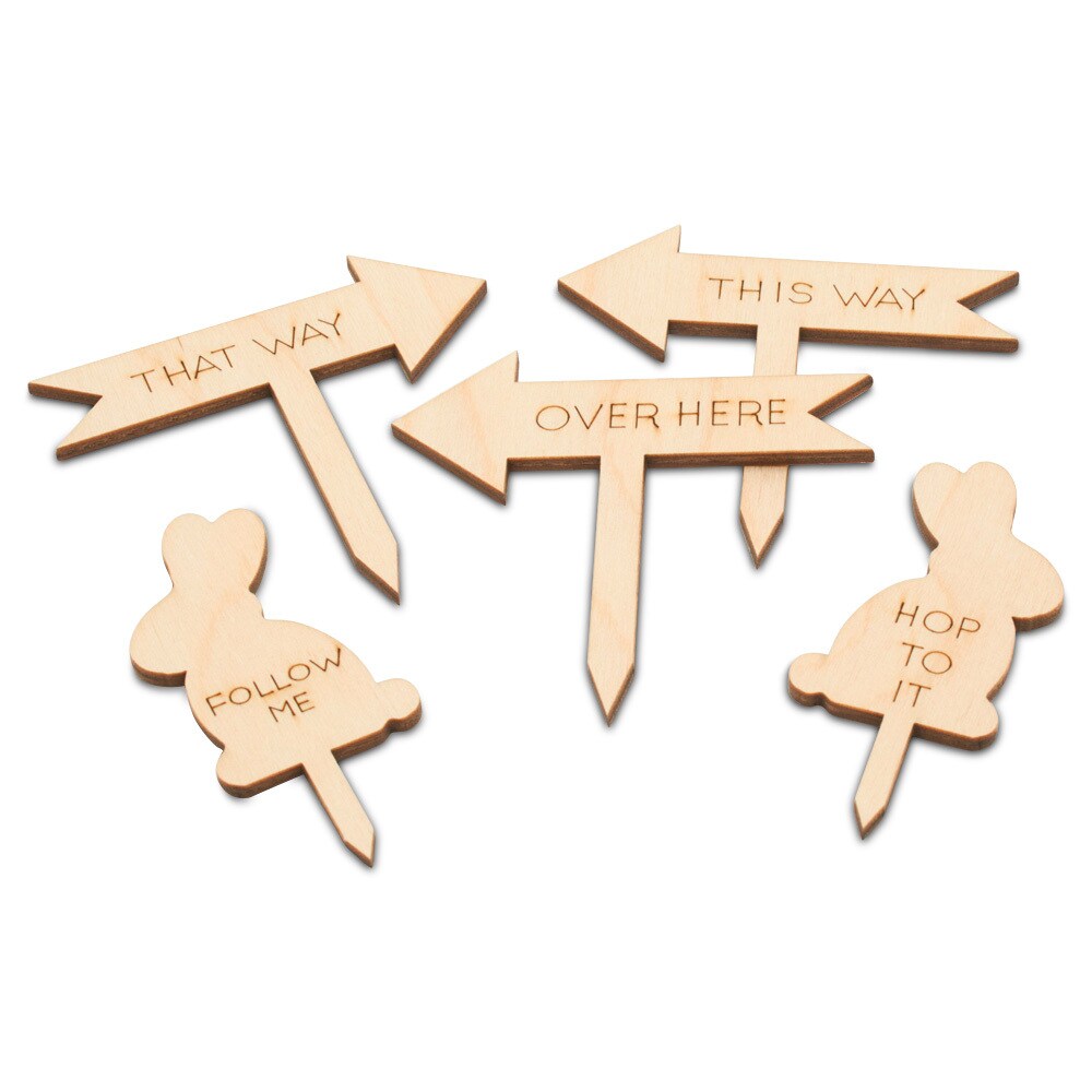 Easter Egg Hunt Sign Kit, From 3"-12”, 1/8" Thick | Woodpeckers