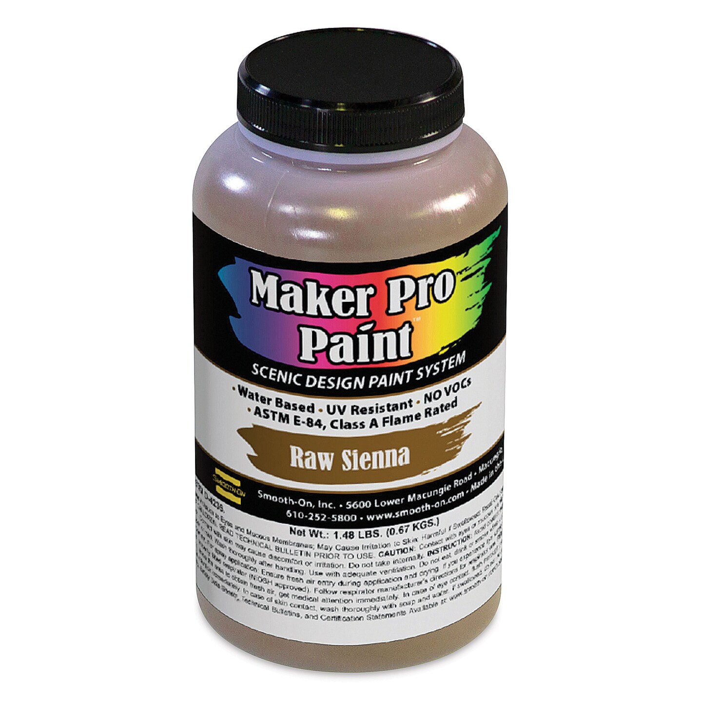 Smooth-On Maker Pro Acrylic-Urethane Paint - Raw Sienna, 16 oz