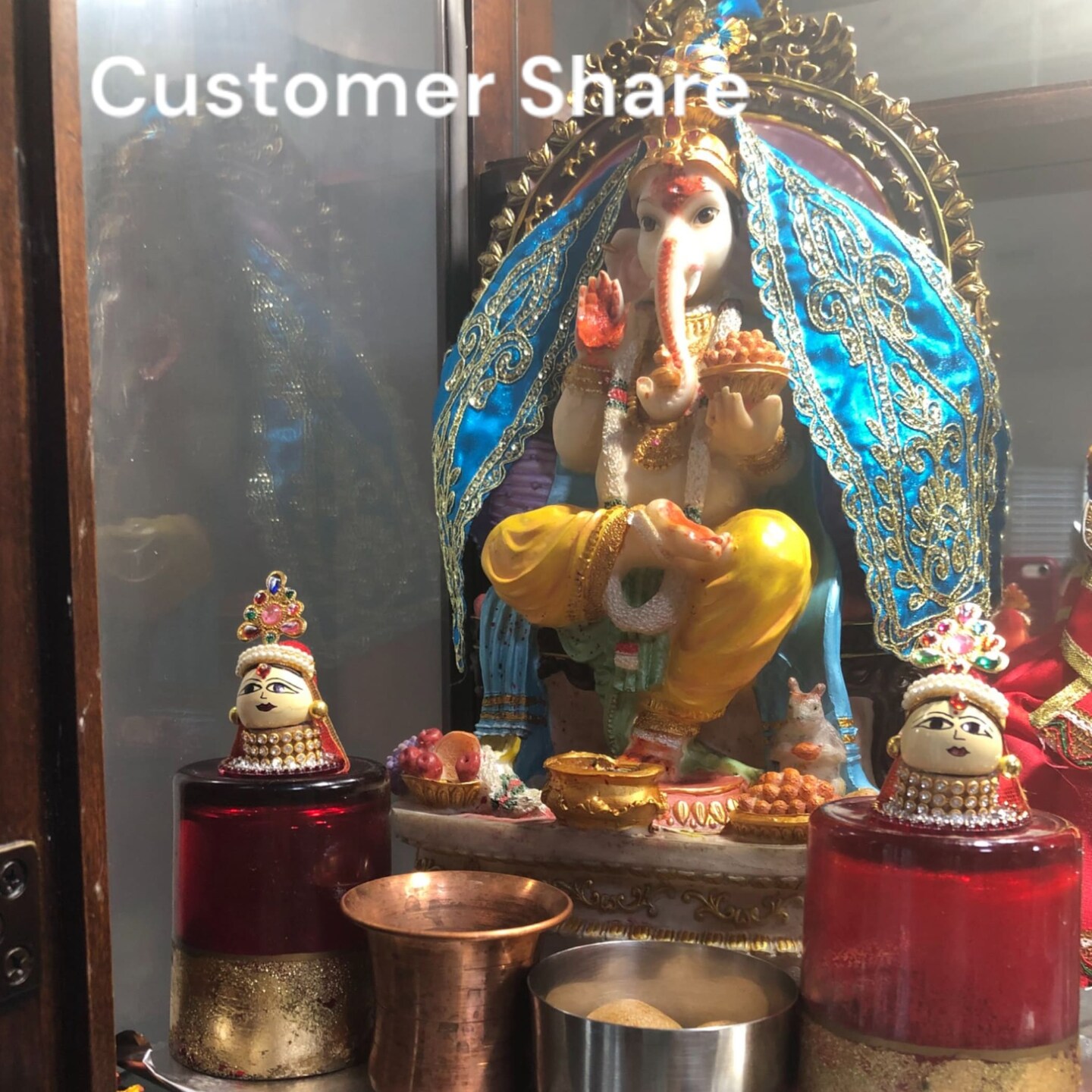 Goddess Riddhi Siddhi Set Riddhi Siddhi Idols Spouse of Ganesha Spiritual Gift Fortune Goddess Mandir Temple Pooja Item Home Office Decor Diwali Decoration Housewarming Gift
