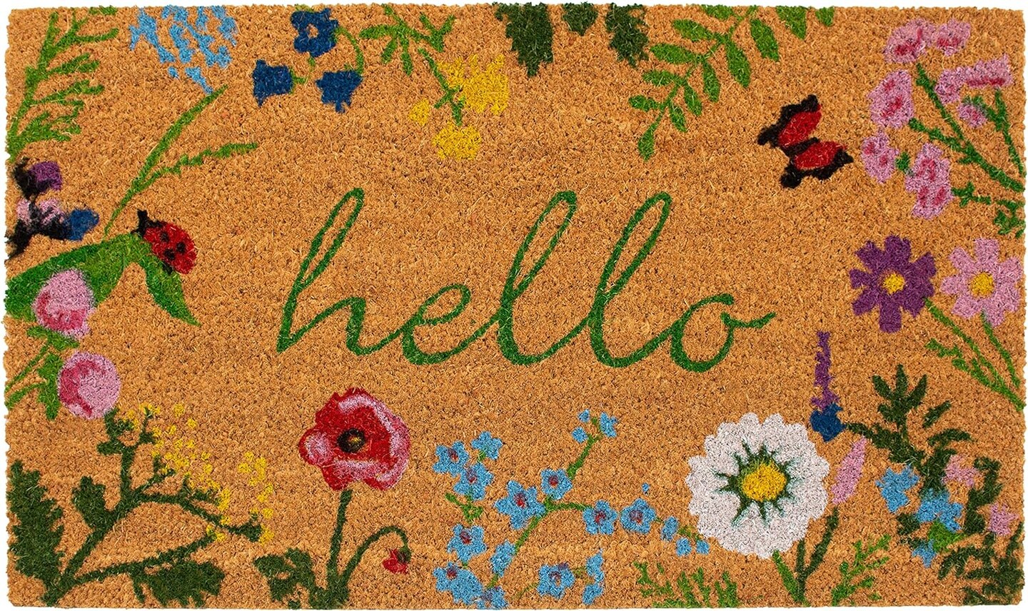 Floral Hello Doormat