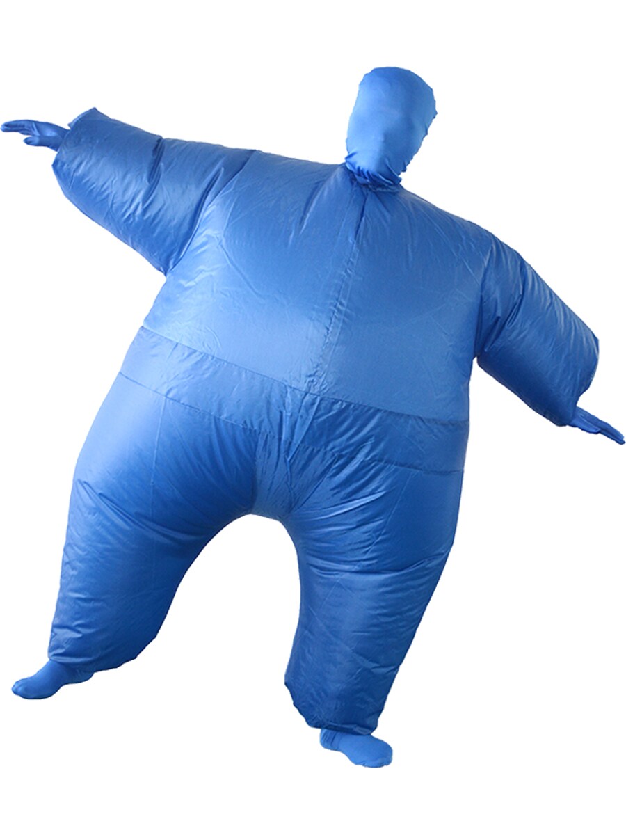 Adult&#x27;s Large Man Inflatable Blue Bodysuit Costume